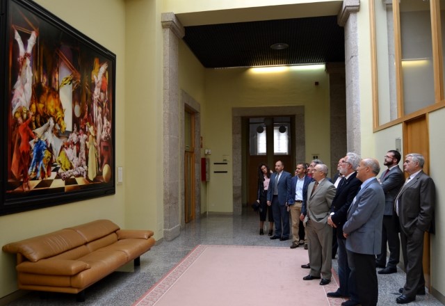 Empresarios do Polígono de San Cibrao das Viñas visitan o Parlamento de Galicia